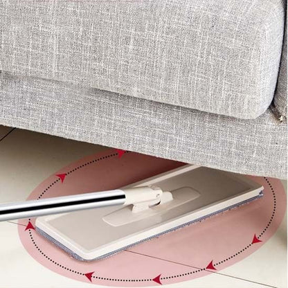 Avec ma Serpillere je nettoie sans douleur sous le lit et derrière la commode 