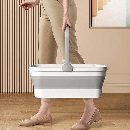 Avec sa poignée confortable ce Seau pliable réduit la fatigue des mains
