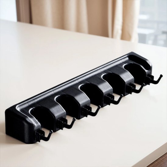 Ce porte balai mural donne un confort d'utilisation