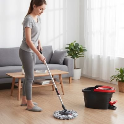 Mon Seau et serpillère respecte mon confort et mon énergie