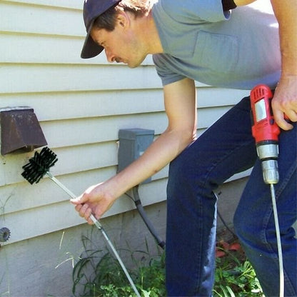 Un balai brosse élimine les particules nocives cachées dans les conduits 