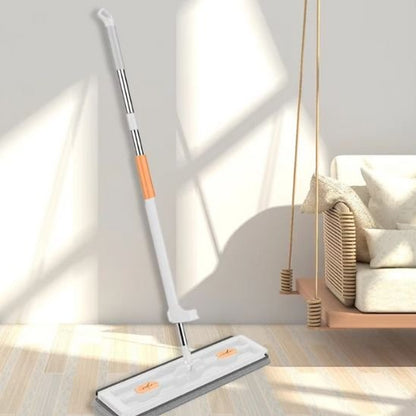 Avec son manche télescopique ajustable le balai serpillère devient pratique