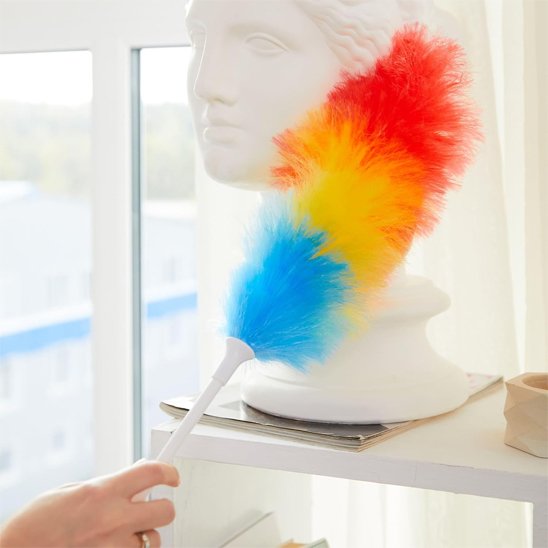 Ce Plumeau possède une touffe dense et volumineuse