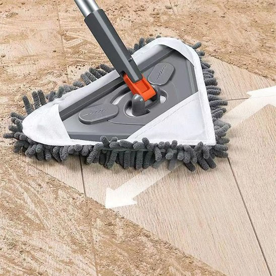 Notre Balai serpillère atteint  facilement les coins