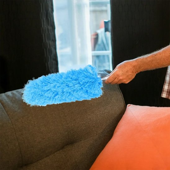 Notre plumeau pour poussière prolonge le nettoyage sans fatigue du poignet