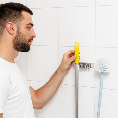 Notre porte balai mural offre une tranquillité d'esprit