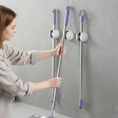 Porte balai mural mécanisme intelligent pour  accéder à mes outils