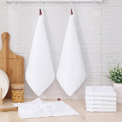 Torchons de Cuisine - CottonTowelsSoft™ - Blanc - VertLaVie