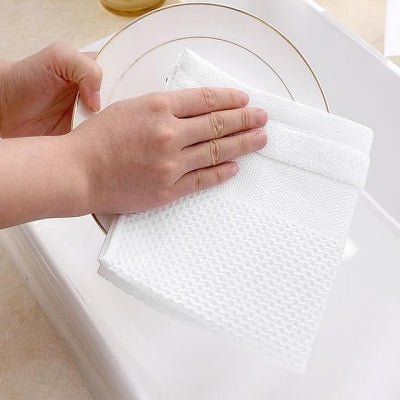 Torchons de Cuisine - CottonTowelsSoft™ - Blanc - VertLaVie