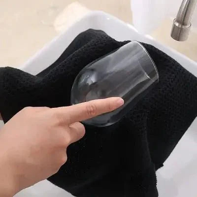 Torchons de Cuisine - CottonTowelsSoft™ - Noir - VertLaVie